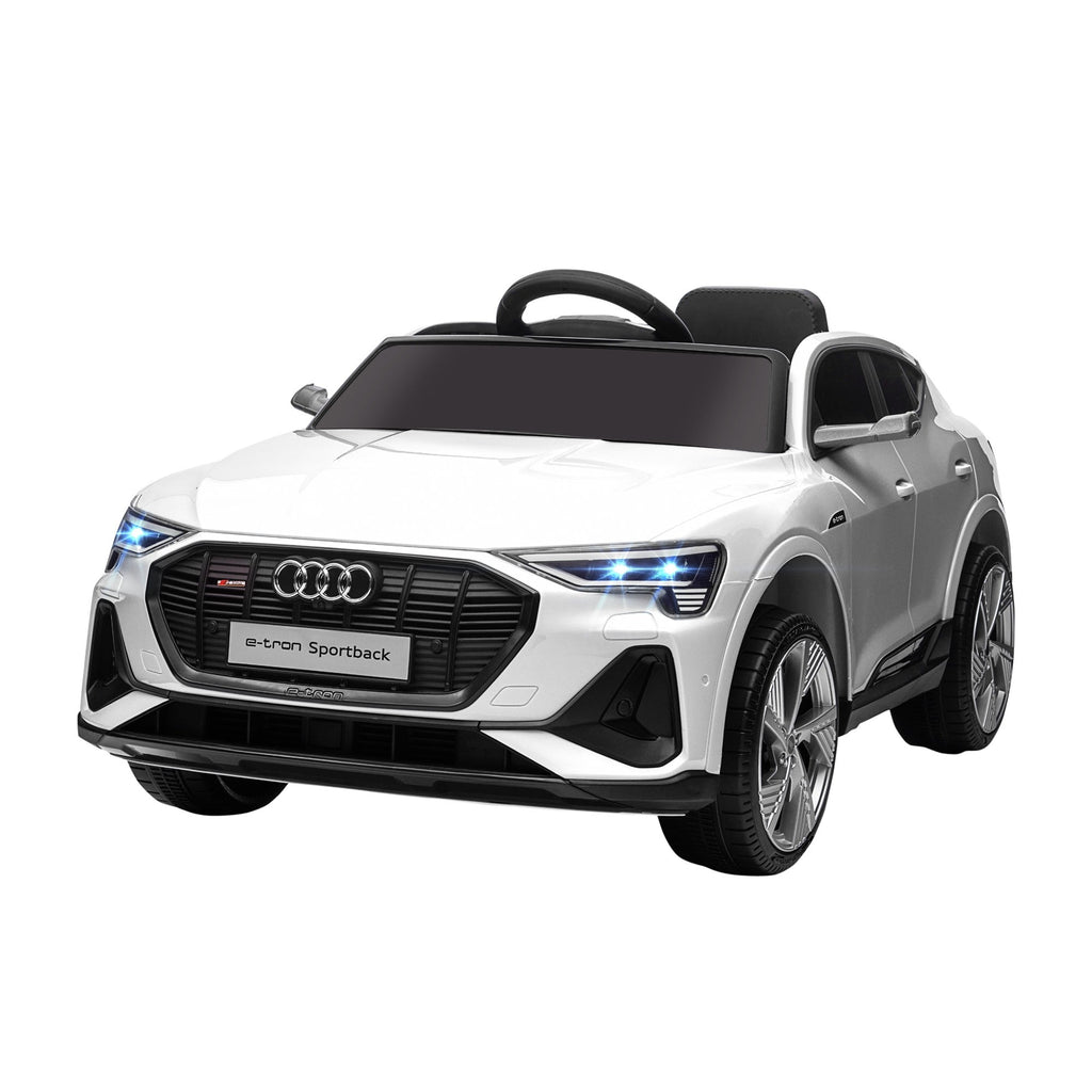 EasyComfort Auto Elettrica per Bambini 3-5 Anni, Macchina 12V with Telecomando e Luci Colorate, Velocità Fino a 8km/h, white