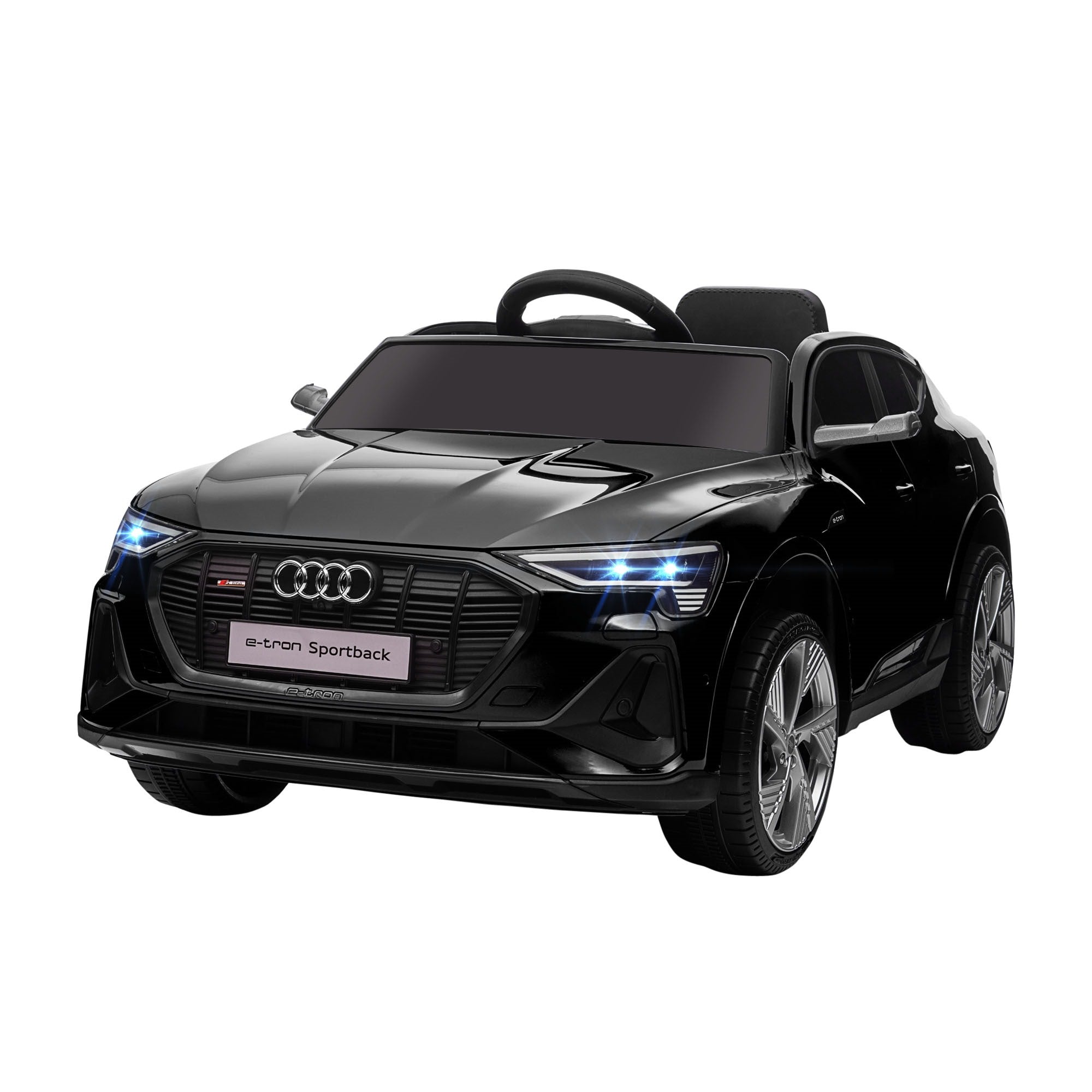 EasyComfort Macchina Elettrica per Bambini 3-5 Anni with Telecomando e cinture di sicurezza, Auto a 12V with Luci e Musica, 3-8km/h, black