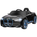 Easycomfort Macchina Elettrica per Bambini 3-6 Anni with Licenza BMW with Telecomando, Clacson e Fari, 115x67x45 cm, Nera