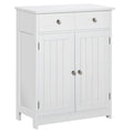 EasyComfort Badkamerkast 2-deurs met 2 lades 60x30x75 cm wit