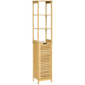 EasyComfort bamboe badkamerkast 34x30x173 cm