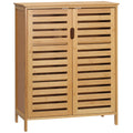EasyComfort moderne badkamerkast bamboe 2-deurs