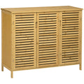 EasyComfort Schoenenkast 8 planken bamboe 100x35x80 cm