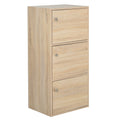 EasyComfort Mobiletto Multiuso with 3 Ripiani in Legno e 3 Ante per Casa o Ufficio 48 x 34 x 100cm