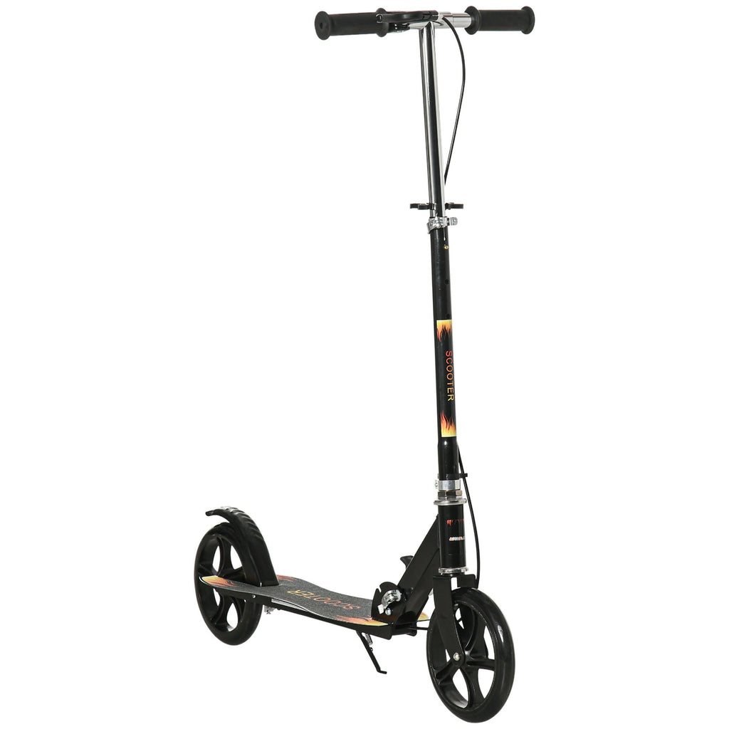 Easycomfort Monopattino per Bambini 7-14 Anni with Manubrio Regolabile su 3 Altezze, 86x35x93/98/103 cm, black