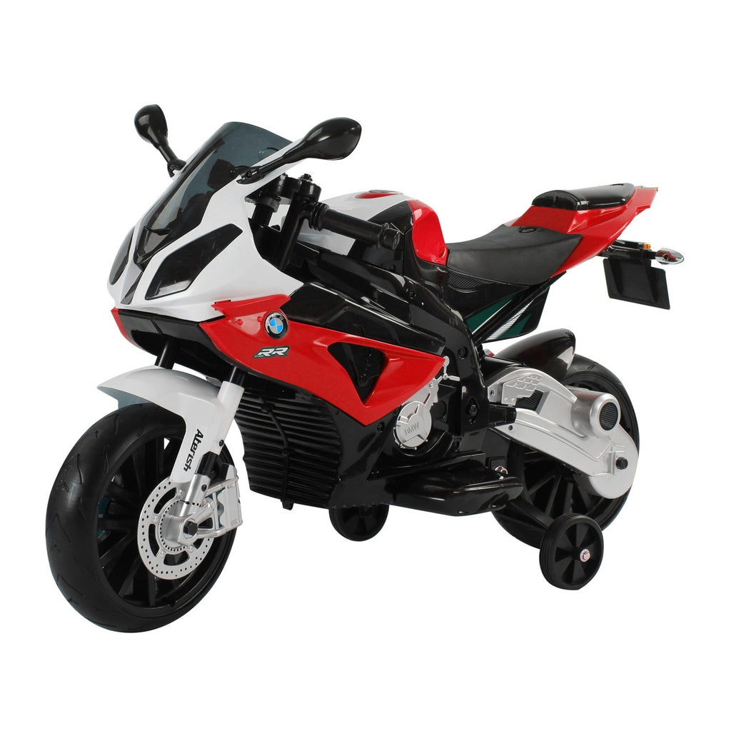 Easycomfort Moto Elettrica per Bambini 3-8 Anni with Licenza BMW, Batteria 12V, Rotelle e Luci, 110x47x69 cm