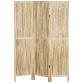EasyComfort Paravento da Interno Pieghevole a 3 Ante a Spina di Pesce in Legno, 120x1.6x170 cm