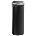 Easycomfort Pattumiera Automatica with Sensore a Infrarossi e Capacità 50L, Acciaio Inox e Plastica, black, 30.5x30.5x81.5cm
