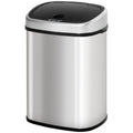 Easycomfort Pattumiera Cestino Bidone with Coperchio a Sensore ad Infrarossi per Cucina Bagno Capacità 58L in Acciaio ABS 40.9 × 28.9 × 68cm
