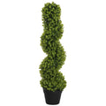 EasyComfort Eucalyptus spiraal kunstplant 90 cm met pot