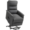 EasyComfort Poltrona Alzapersona Elettrica with 8 Punti Vibranti, 4 Modalità di Massaggio e Riscaldamento, Grigio