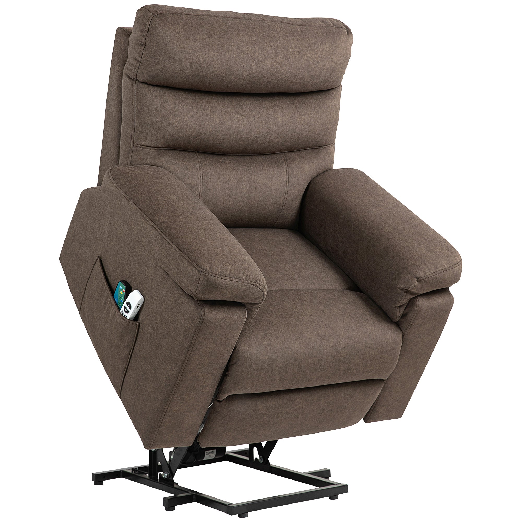 EasyComfort sta-op relaxfauteuil donkerbruin