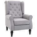 EasyComfort grijze fauteuil in Franse stijl