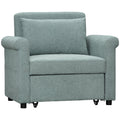 Easycomfort Poltrona Letto Singolo Salvaspazio Reclinabile su 4 Livelli with Seduta Imbottita, 96x84.5x87.5cm, Verde