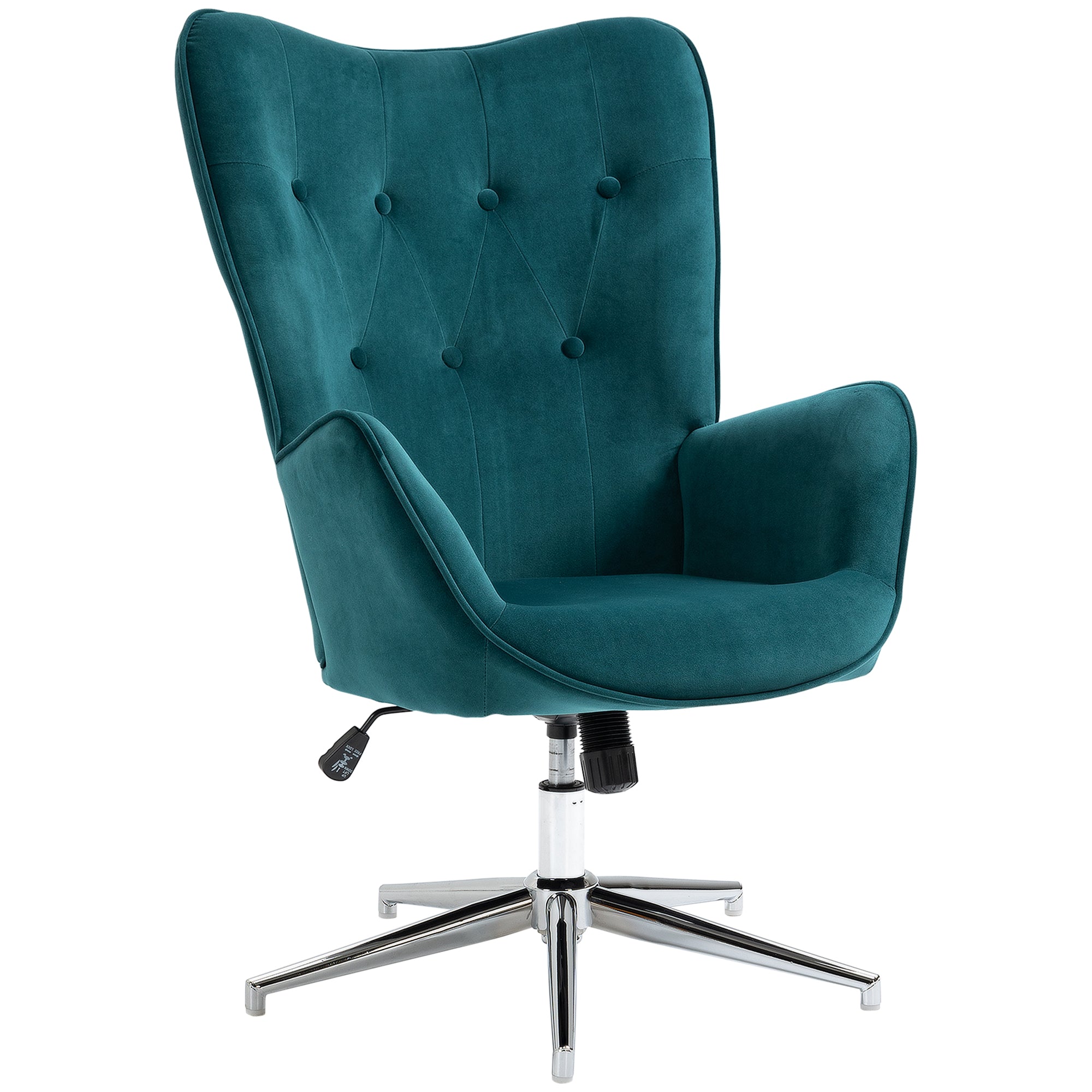 EasyComfort draaifauteuil fluweel blauw