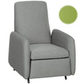 EasyComfort Poltrona Relax Reclinabile with Poggiapiedi Estraibile, Copertura di Ricambio e Seduta with Molle, Grigio