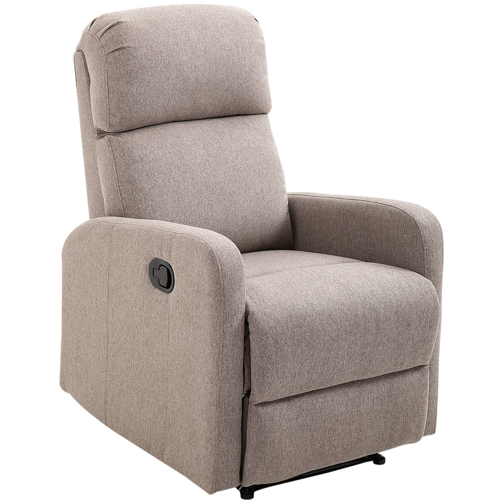 EasyComfort Poltrona Relax Reclinabile fino a 168° with Poggiapiedi, 67x83x107 cm, Grigia