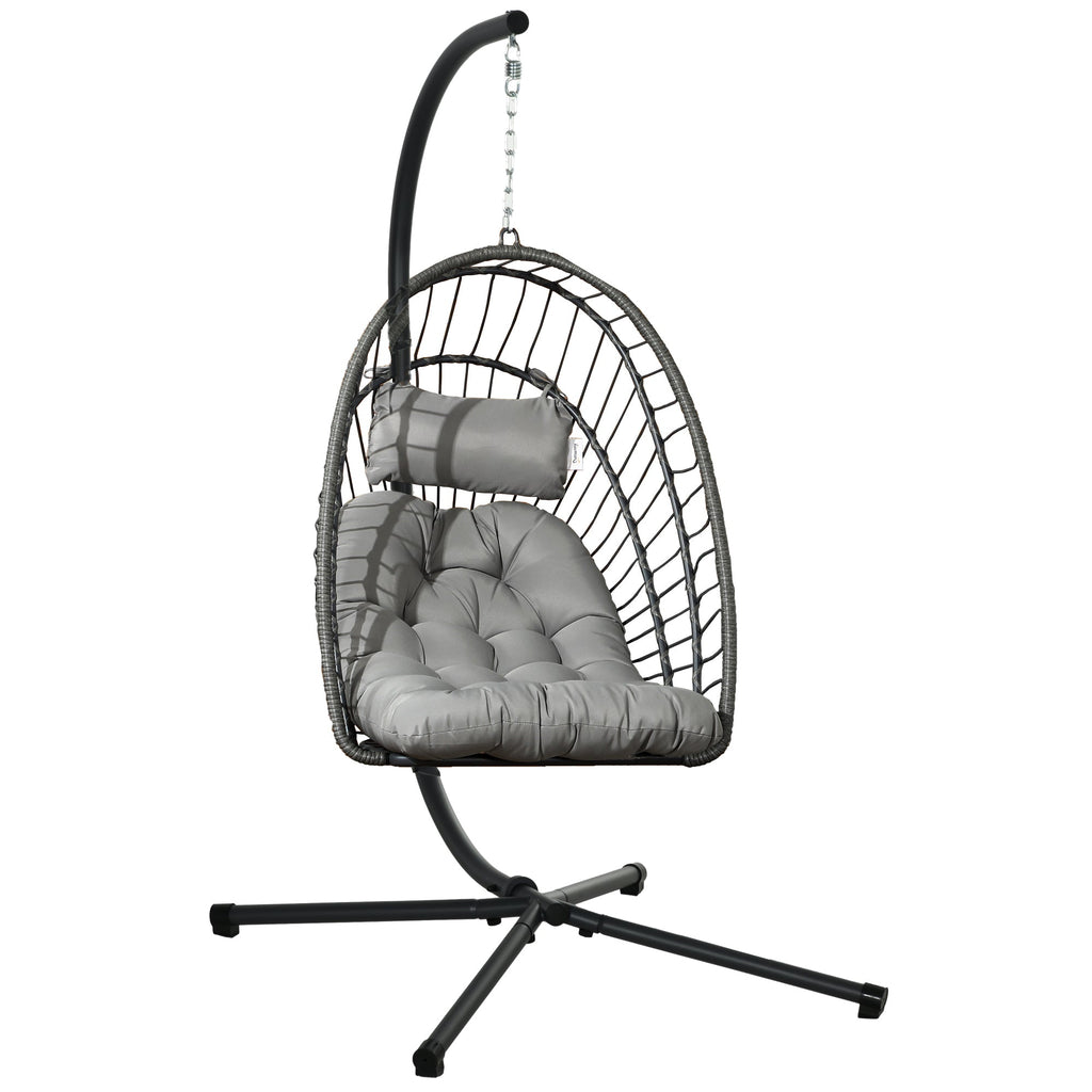 EasyComfort Hangstoel PE-rattan met kussen