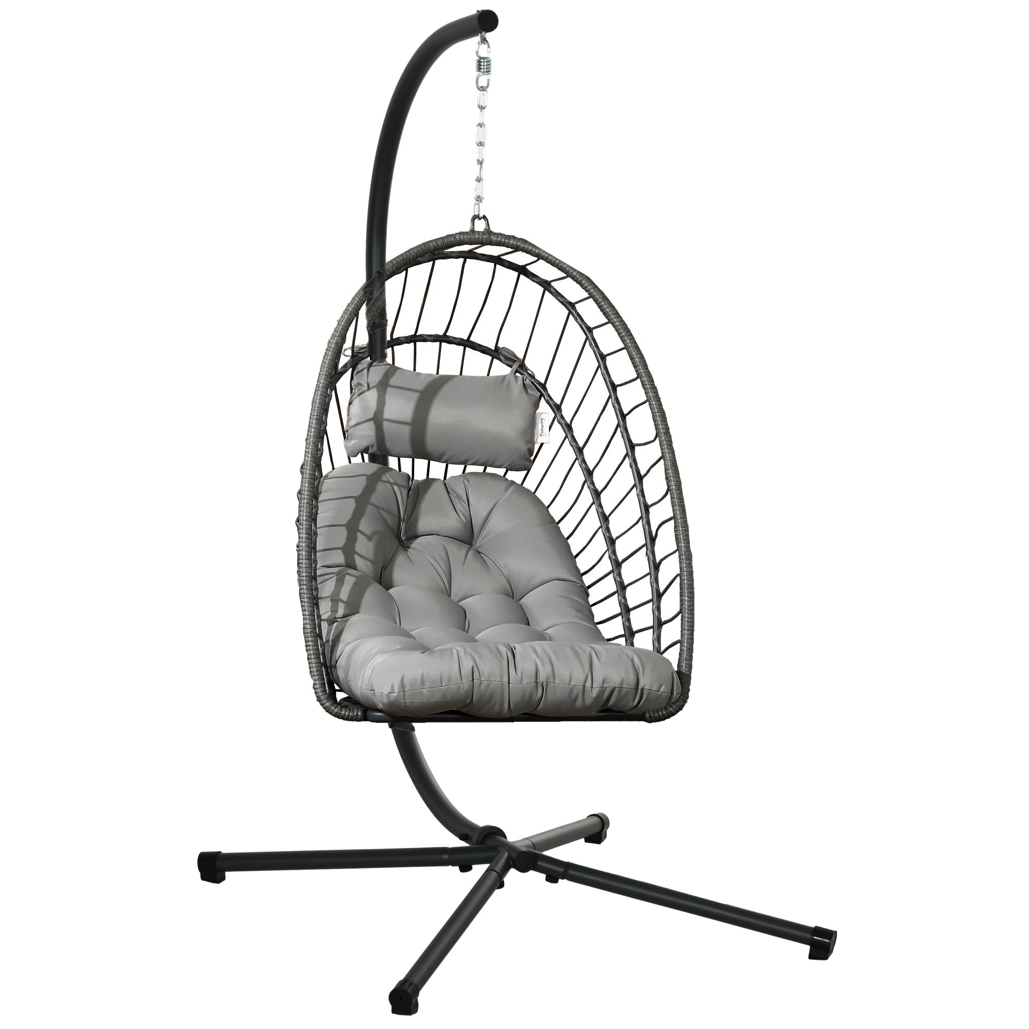 EasyComfort Hangstoel PE-rattan met kussen