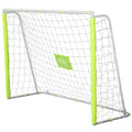 EasyComfort Porta da Calcio per Adulti e Bambini Rete with Bersaglio Centrale e Pali in Tessuto Giallo 186x62x123cm
