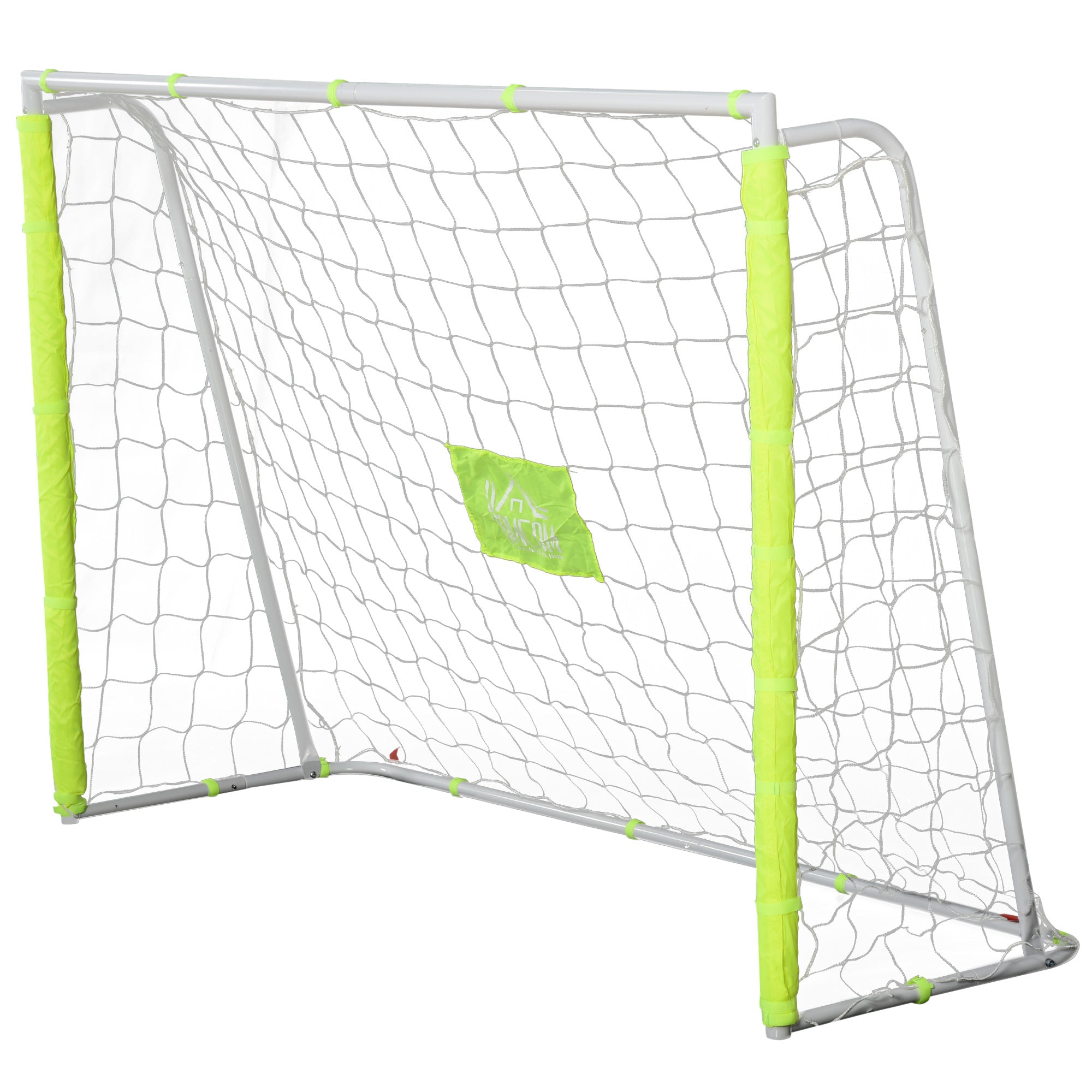 EasyComfort Porta da Calcio per Adulti e Bambini Rete with Bersaglio Centrale e Pali in Tessuto Giallo 186x62x123cm