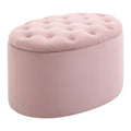 EasyComfort Poef Opbergpoef Ovaal Roze