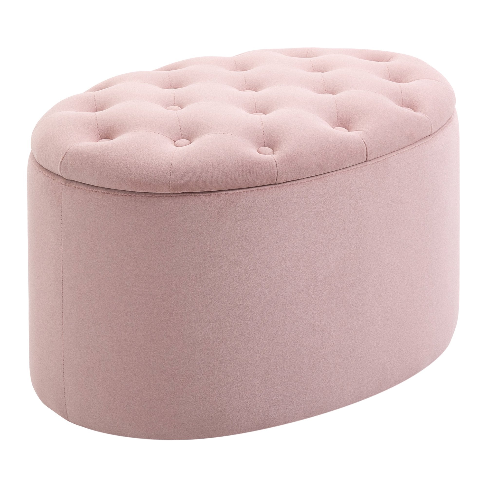 EasyComfort Poef Opbergpoef Ovaal Roze