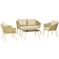 EasyComfort Tuinsalon met 2-zitsbank en 2 fauteuils