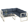 EasyComfort Salotto da Giardino Angolare loungeset