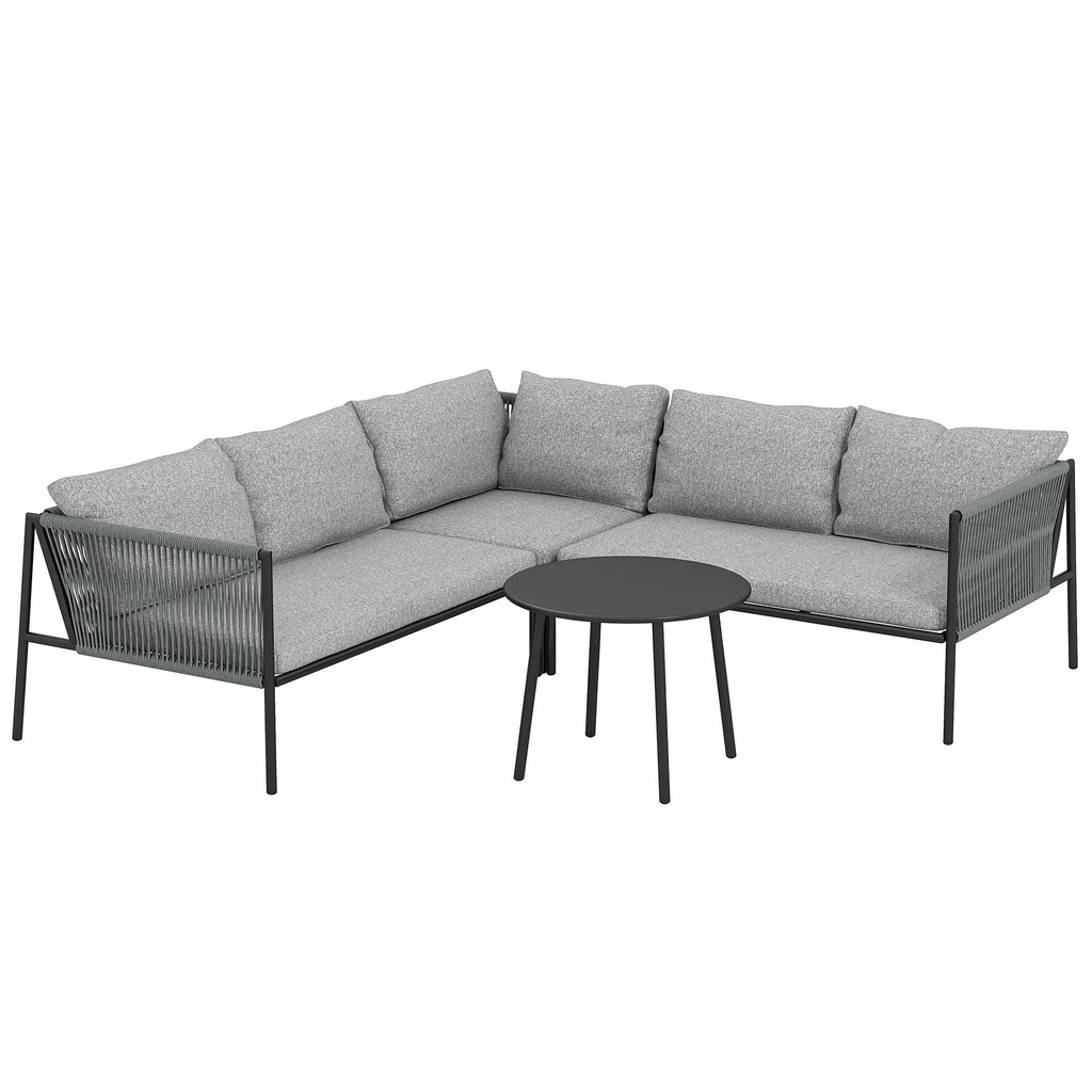 EasyComfort 4-delig rattan loungeset