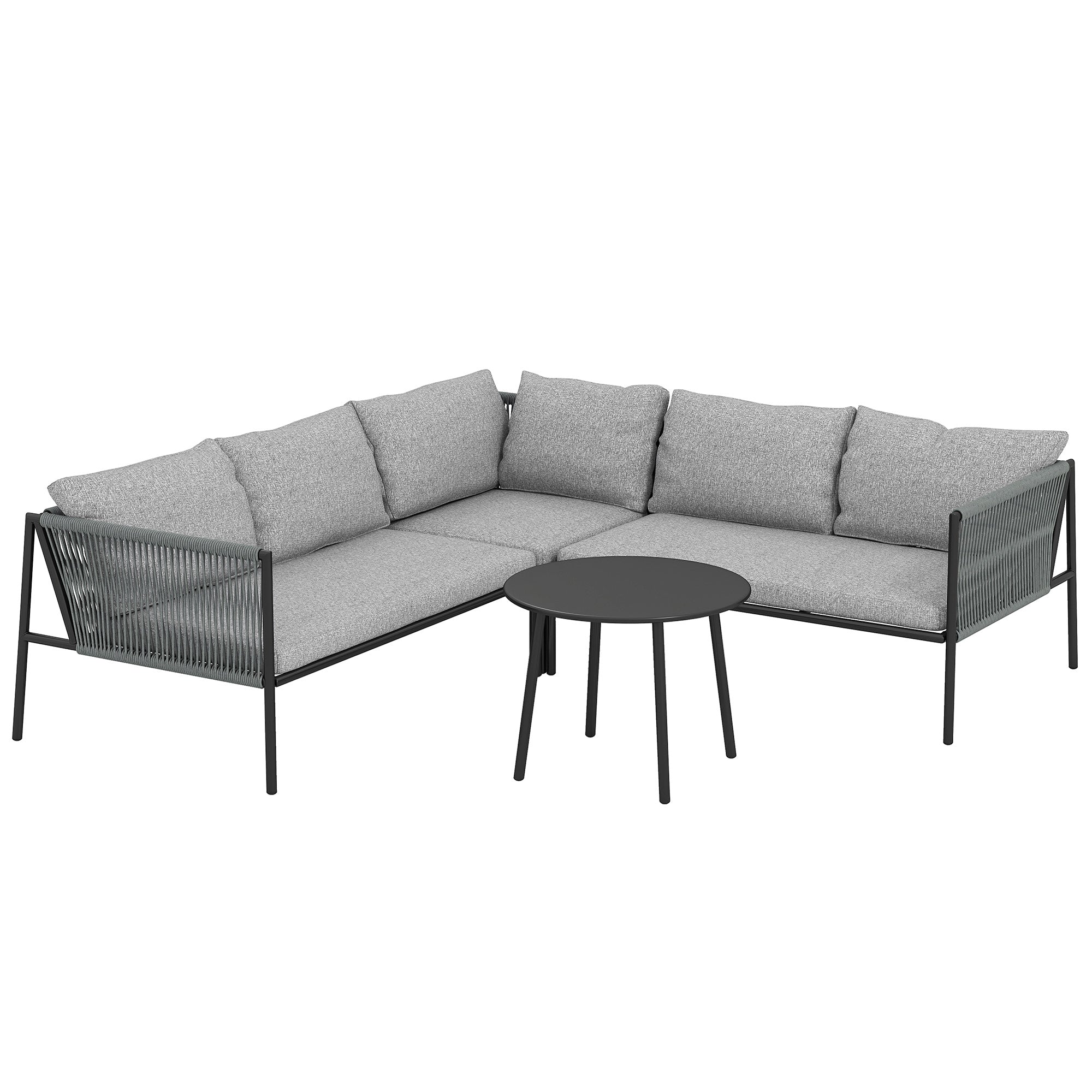 EasyComfort 4-delig rattan loungeset