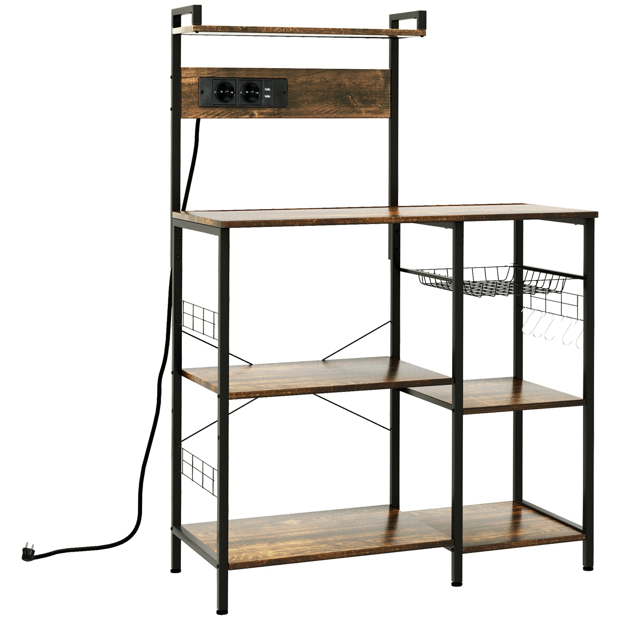 EasyComfort keukenkast met stopcontacten 90x42x130 cm