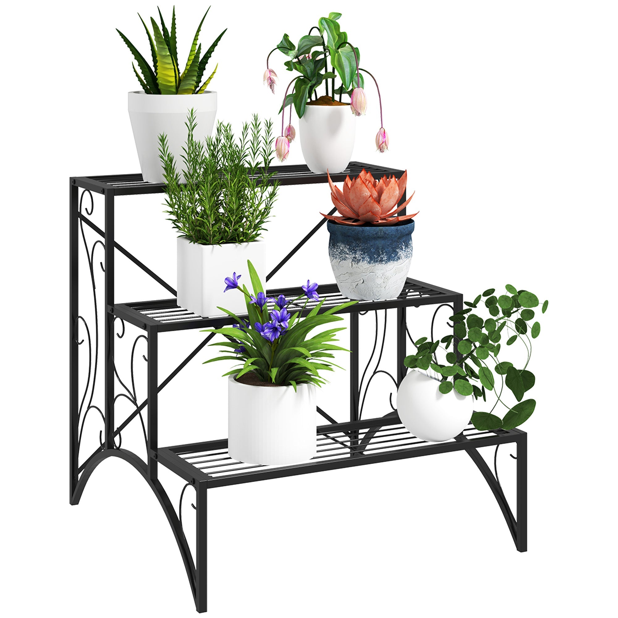 EasyComfort 3-laags plantenrek 60x60x60 cm