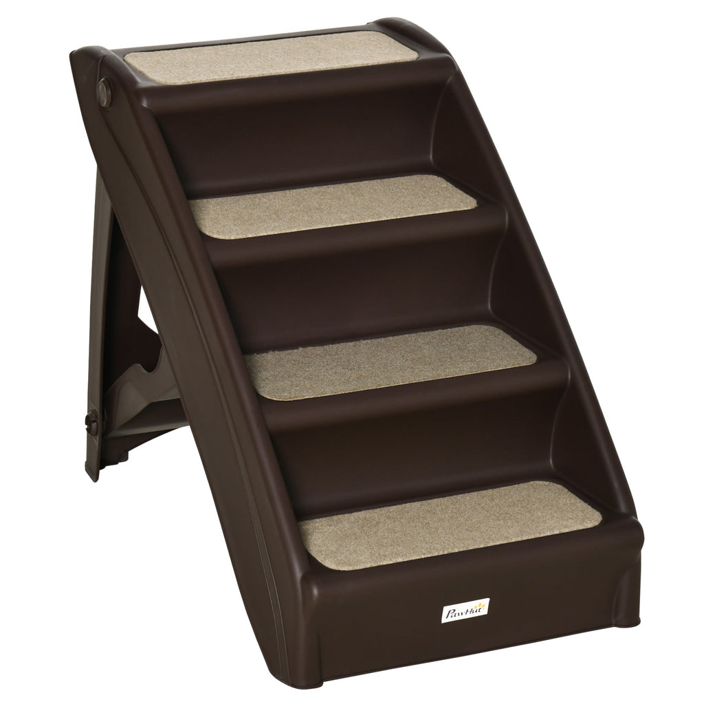 EasyComfort 4-traps hondenladder opvouwbaar, bruin