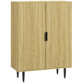 EasyComfort Scarpiera Salvaspazio per 15 Paia di Scarpe with 4 Ripiani Regolabili, 80x38x110cm, Rovere