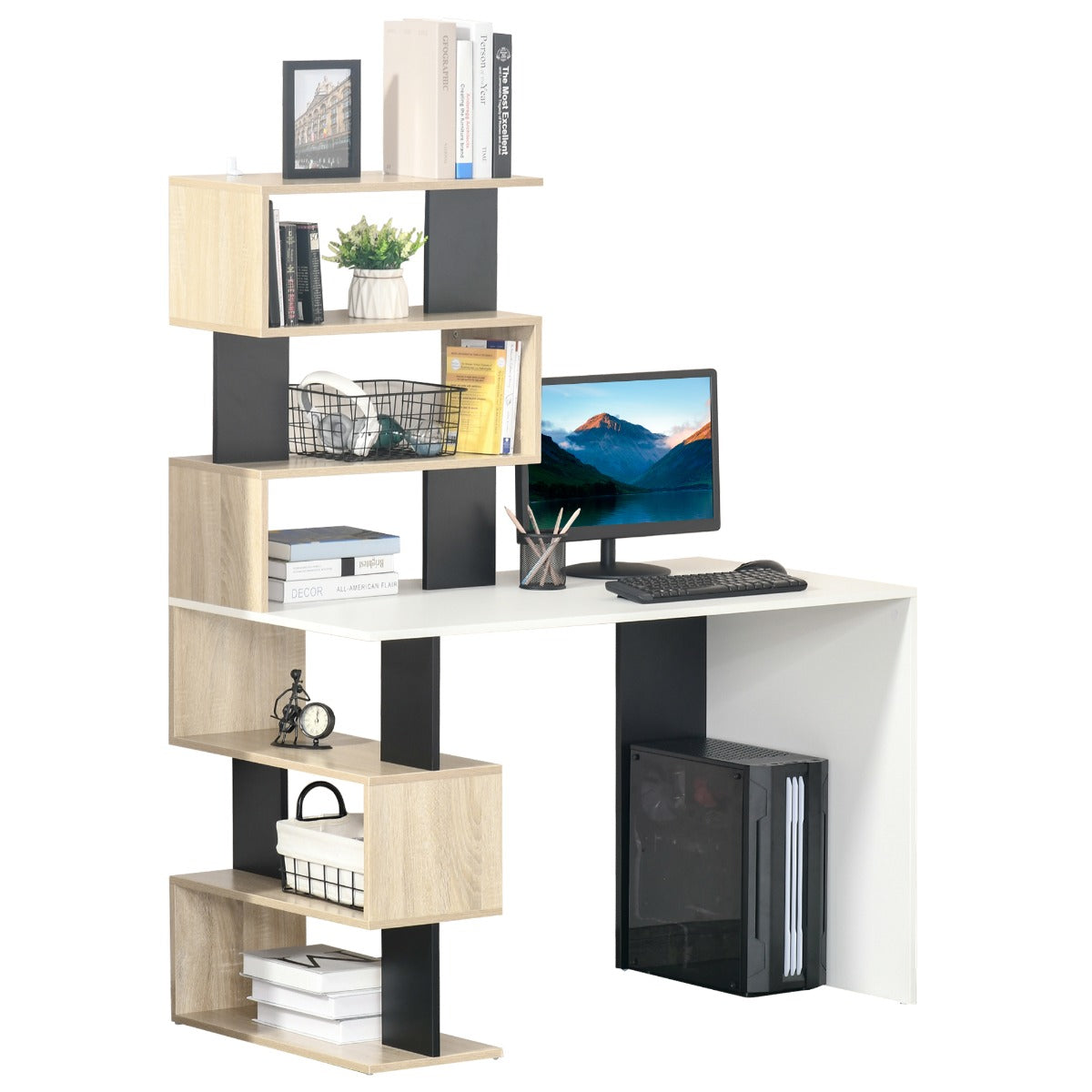 EasyComfort Scrivania bureau met boekenkast