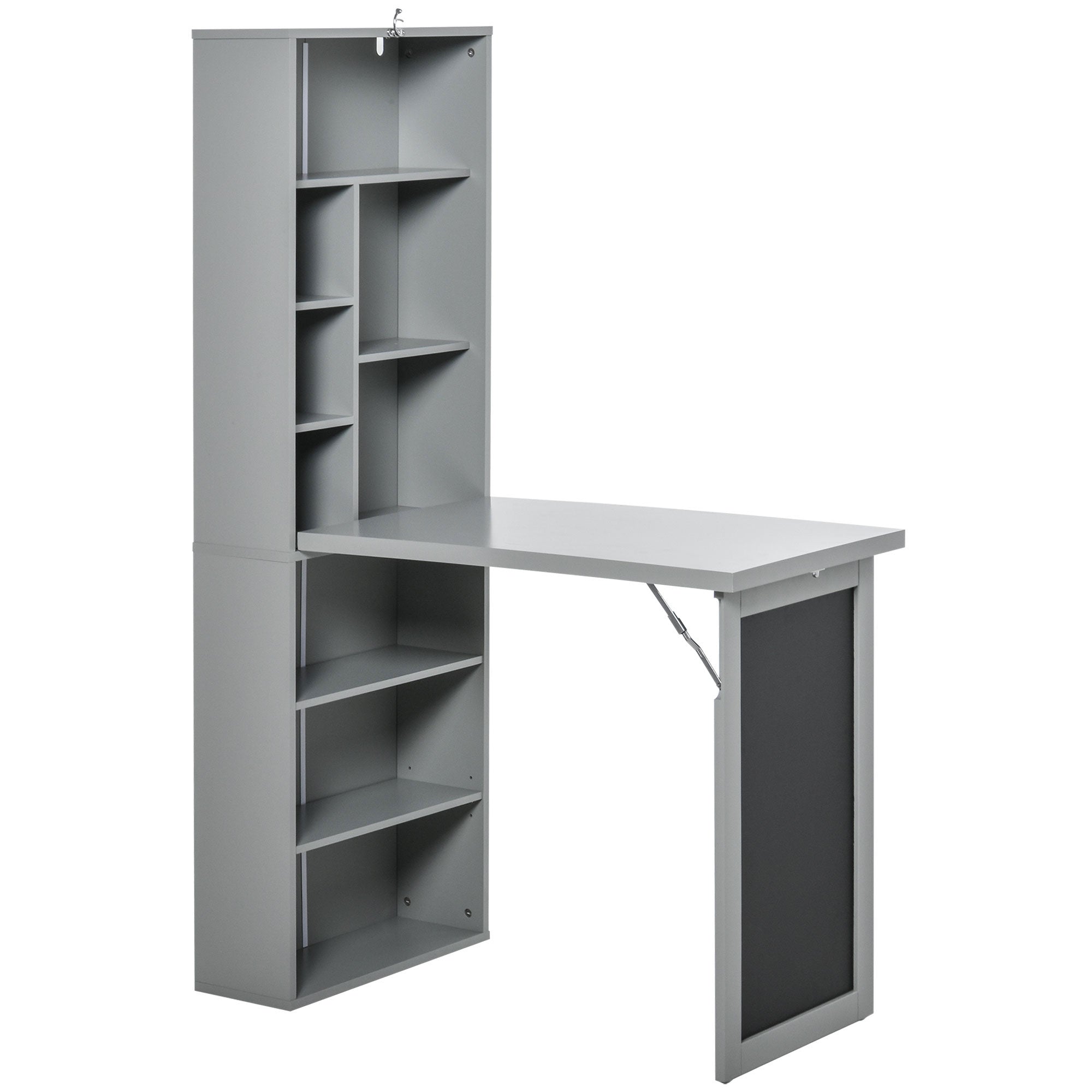 EasyComfort opvouwbaar bureau met 9-planken boekenrek