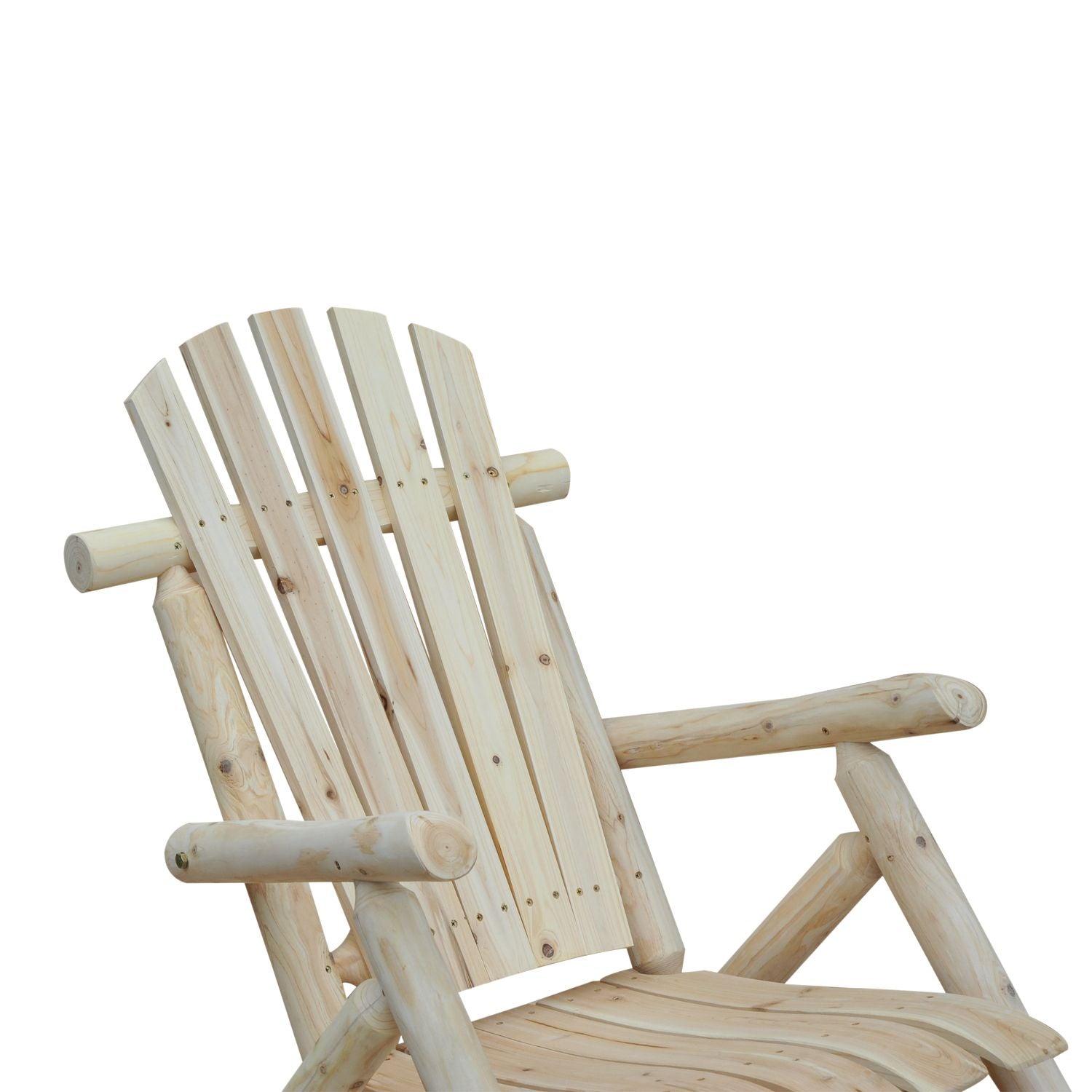 EASYCOMFORT Adirondack Style Garden Rocking Chair in Wood 66x96x98cm