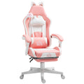 EasyComfort gamingstoel met kattenoren, roze