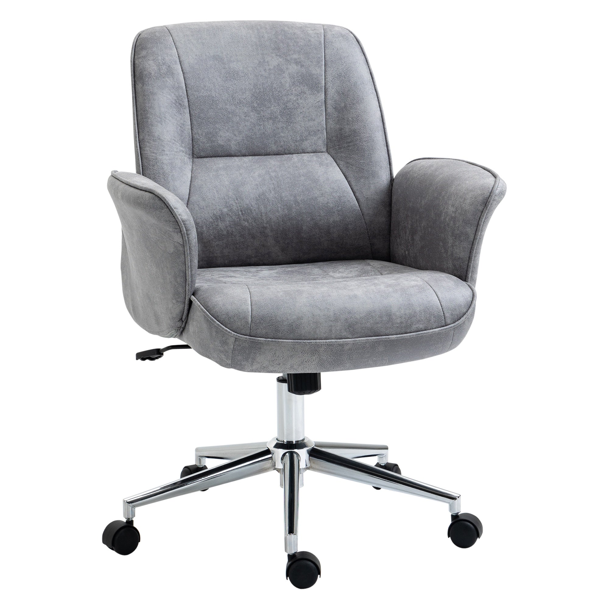 EasyComfort ergonomische bureaustoel microvezel lichtgrijs