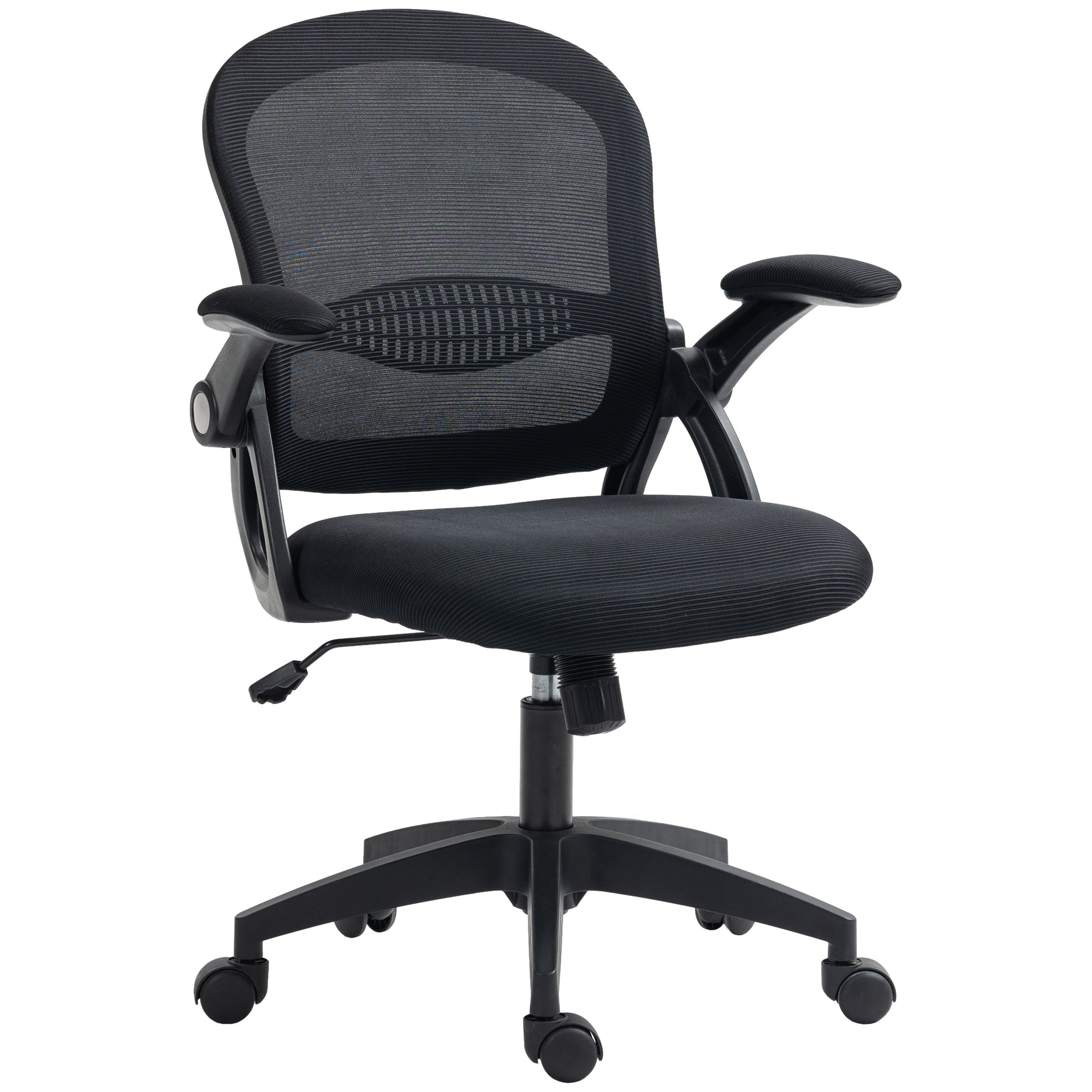 EasyComfort ergonomische bureaustoel met netrug, verstelbaar, zwart