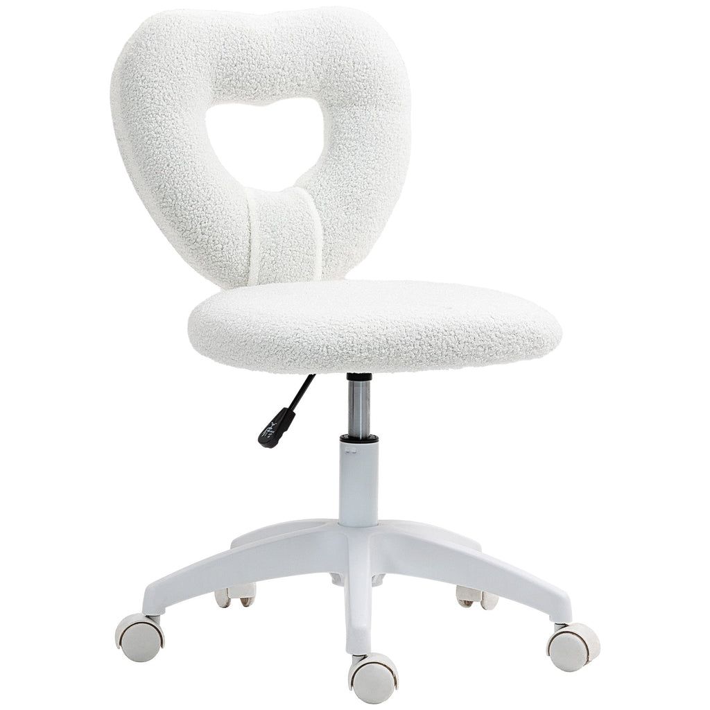 EasyComfort bureaustoel teddyvelvet wit