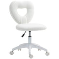 EasyComfort bureaustoel teddyvelvet wit