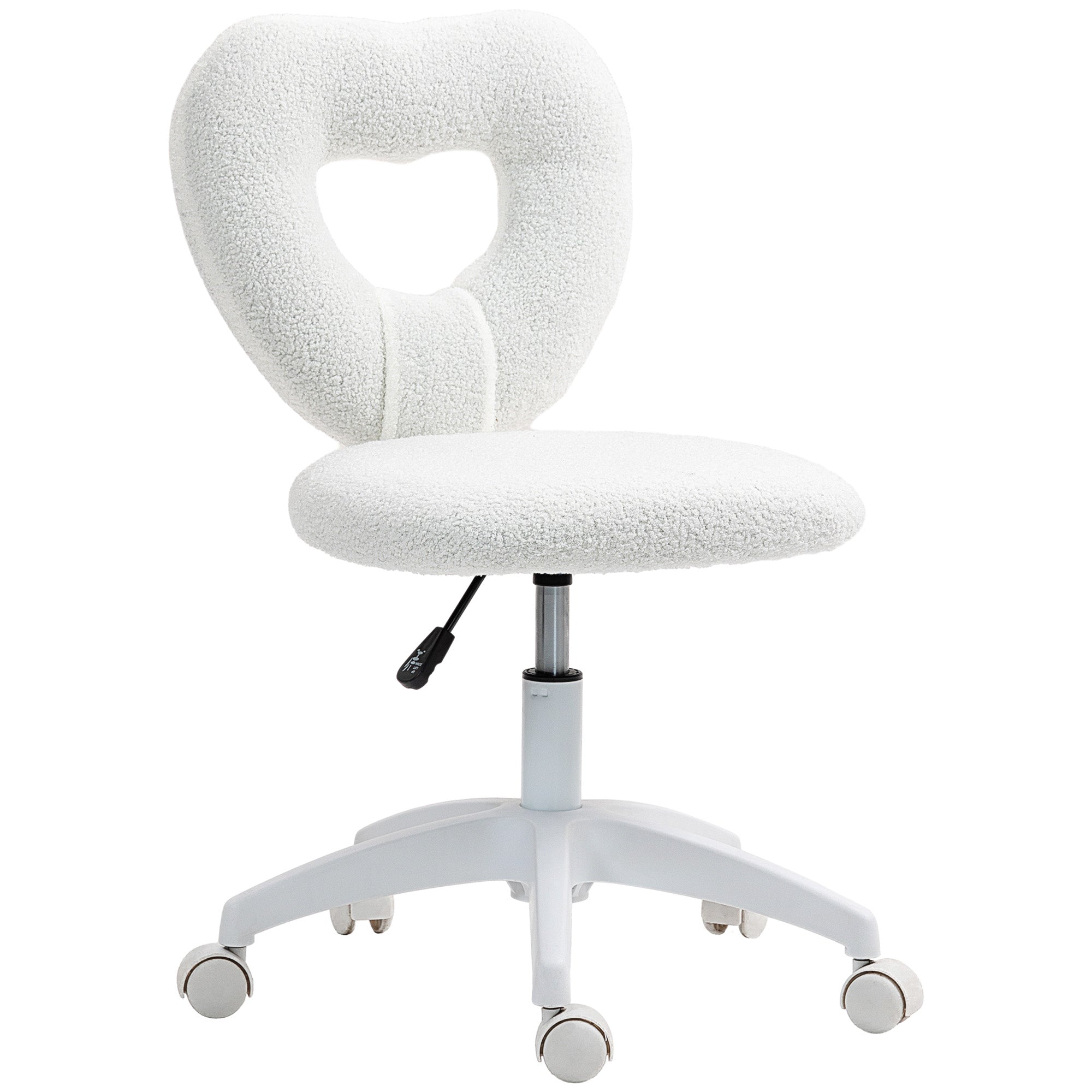 EasyComfort bureaustoel teddyvelvet wit