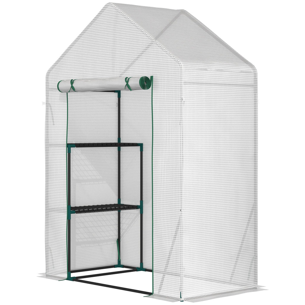 EasyComfort tuinkas PE/staal 143x73x195 cm