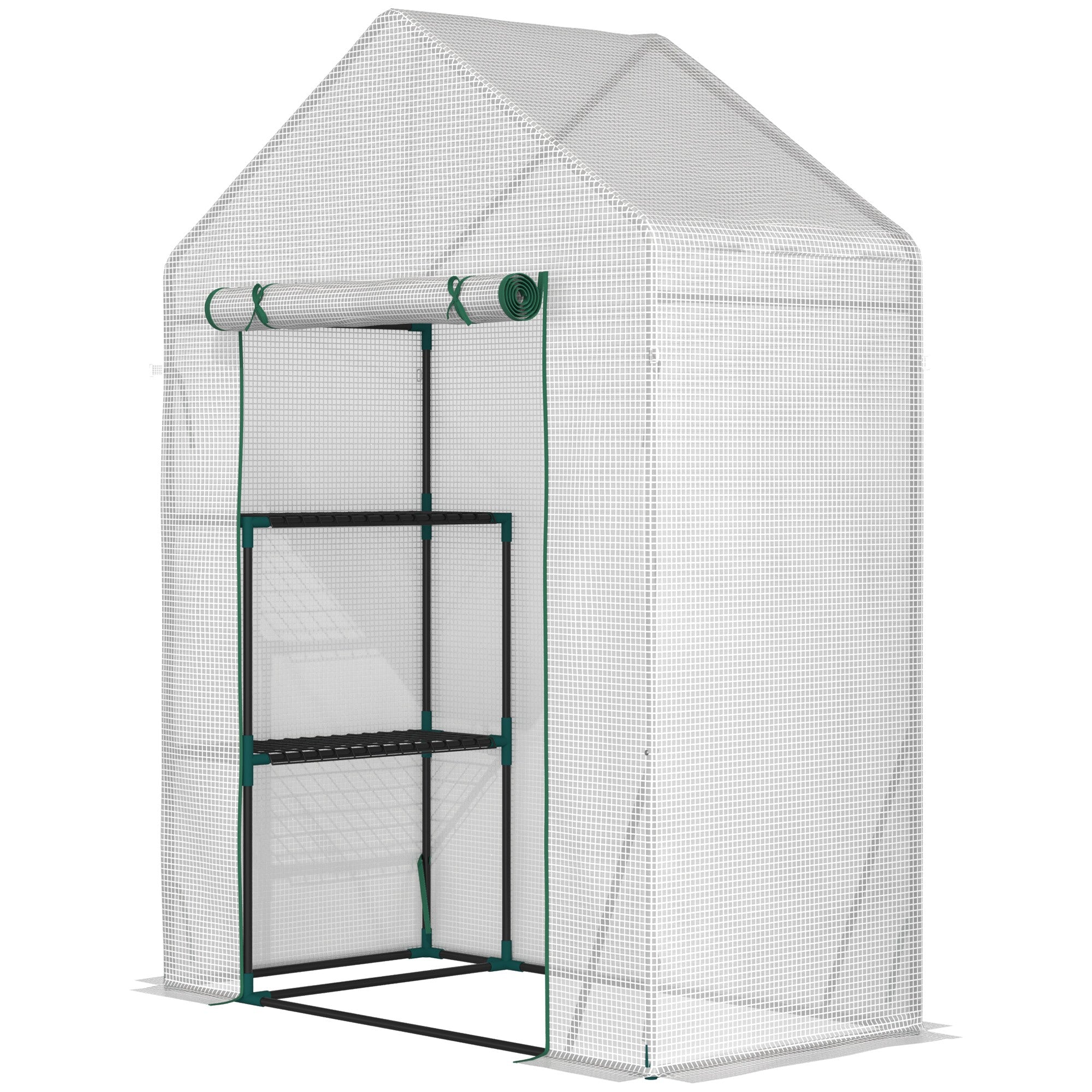 EasyComfort tuinkas PE/staal 143x73x195 cm