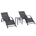 EasyComfort Set 2 ligstoelen en bijzettafel