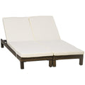 EasyComfort Set 2 ligbedden rattan PE