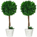EasyComfort Set 2 kunstbuxusbollen kunstplant