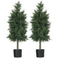 EasyComfort Set 2 kunstceders in pot 90 cm